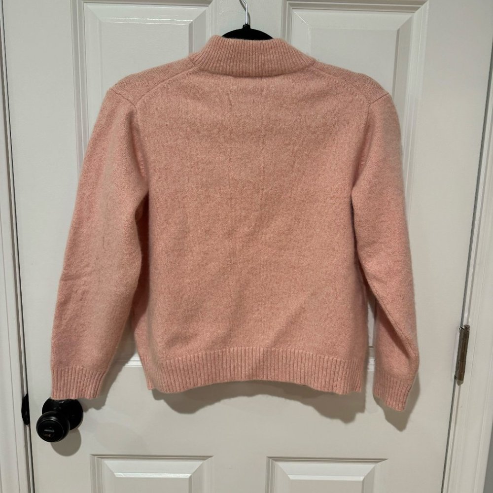 Vineyard Vines Salmon Pink Quarter Zip Pullover - Size Medium Kids - Picture 5 of 6